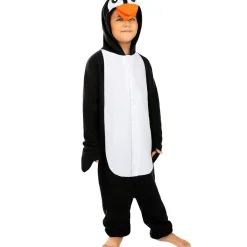 Funidelia Halloween|Disfraces*Disfraz de pingüino onesie para niños 7-9 años