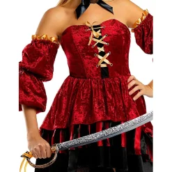 Funidelia Halloween|Disfraces*Disfraz de pirata corsaria elegante para mujer M