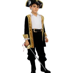 Funidelia Disfraces|Halloween*Disfraz de pirata deluxe para niño- Colección colonial 10-12 años