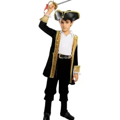 Funidelia Disfraces|Halloween*Disfraz de pirata deluxe para niño- Colección colonial 10-12 años