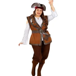 Funidelia Disfraces|Halloween*Disfraz de pirata para mujer- Colección Caribe XS