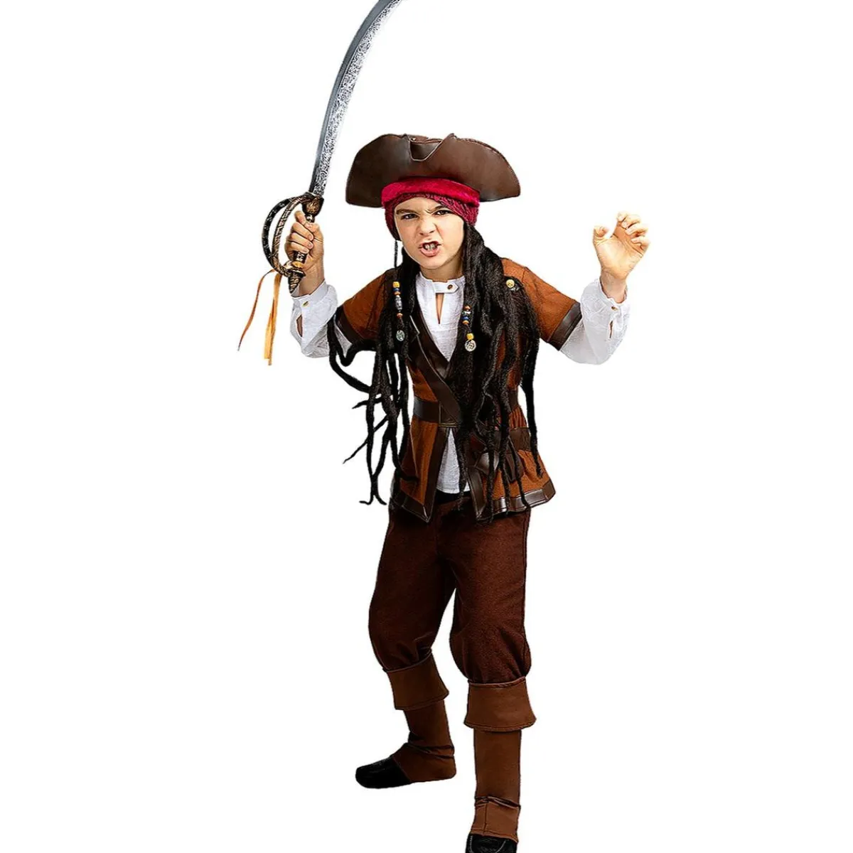 Funidelia Halloween|Disfraces*Disfraz de pirata para niño - Colección Caribe 10-12 años