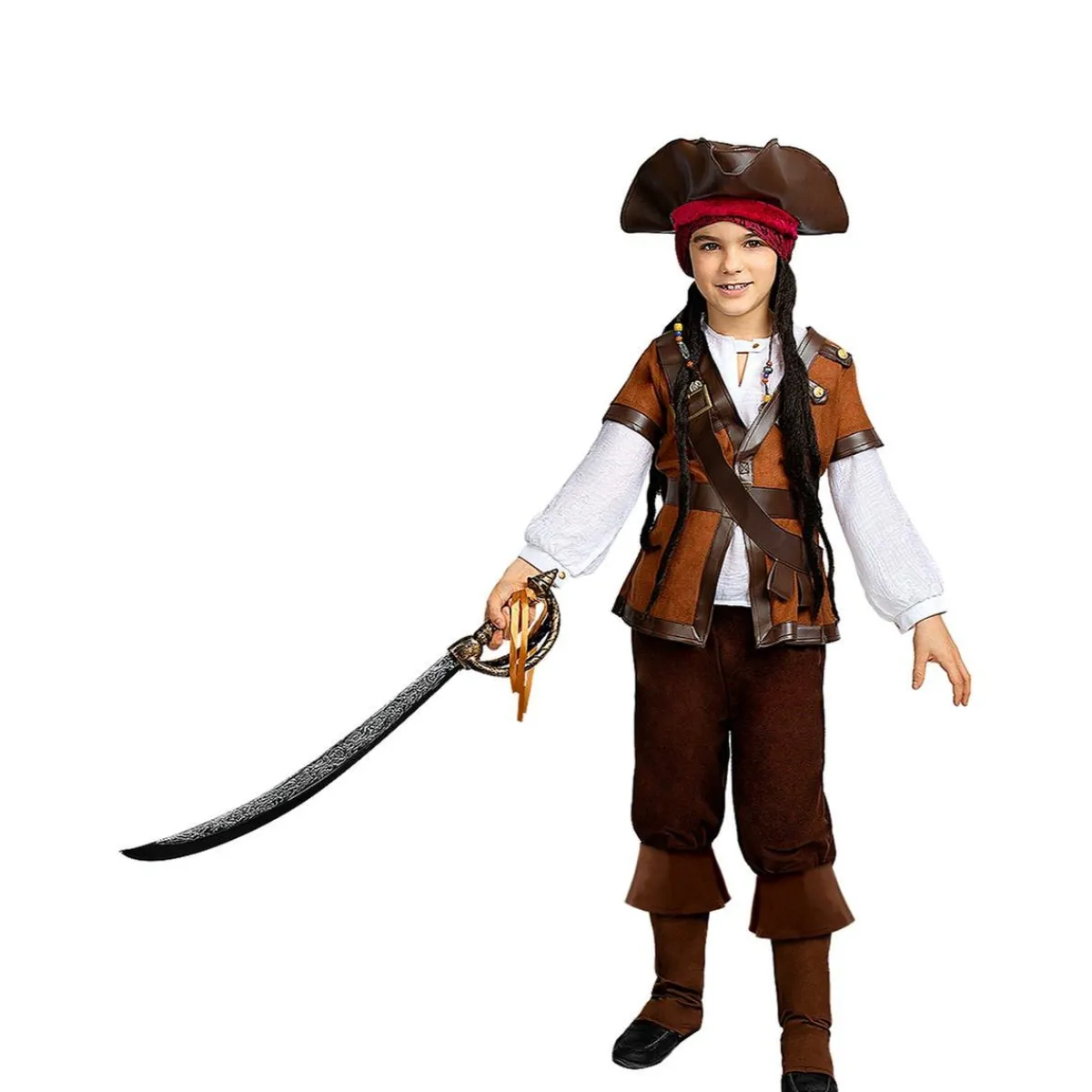 Funidelia Halloween|Disfraces*Disfraz de pirata para niño - Colección Caribe 10-12 años