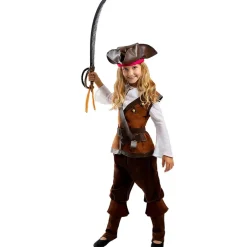 Funidelia Disfraces|Halloween*Disfraz de pirata para niña - Colección Caribe 10-12 años