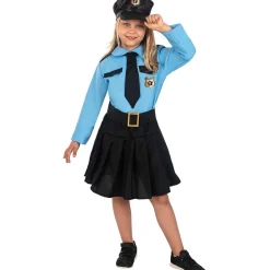 Funidelia Disfraces|Halloween*Disfraz de policía azul niña 10-12 años