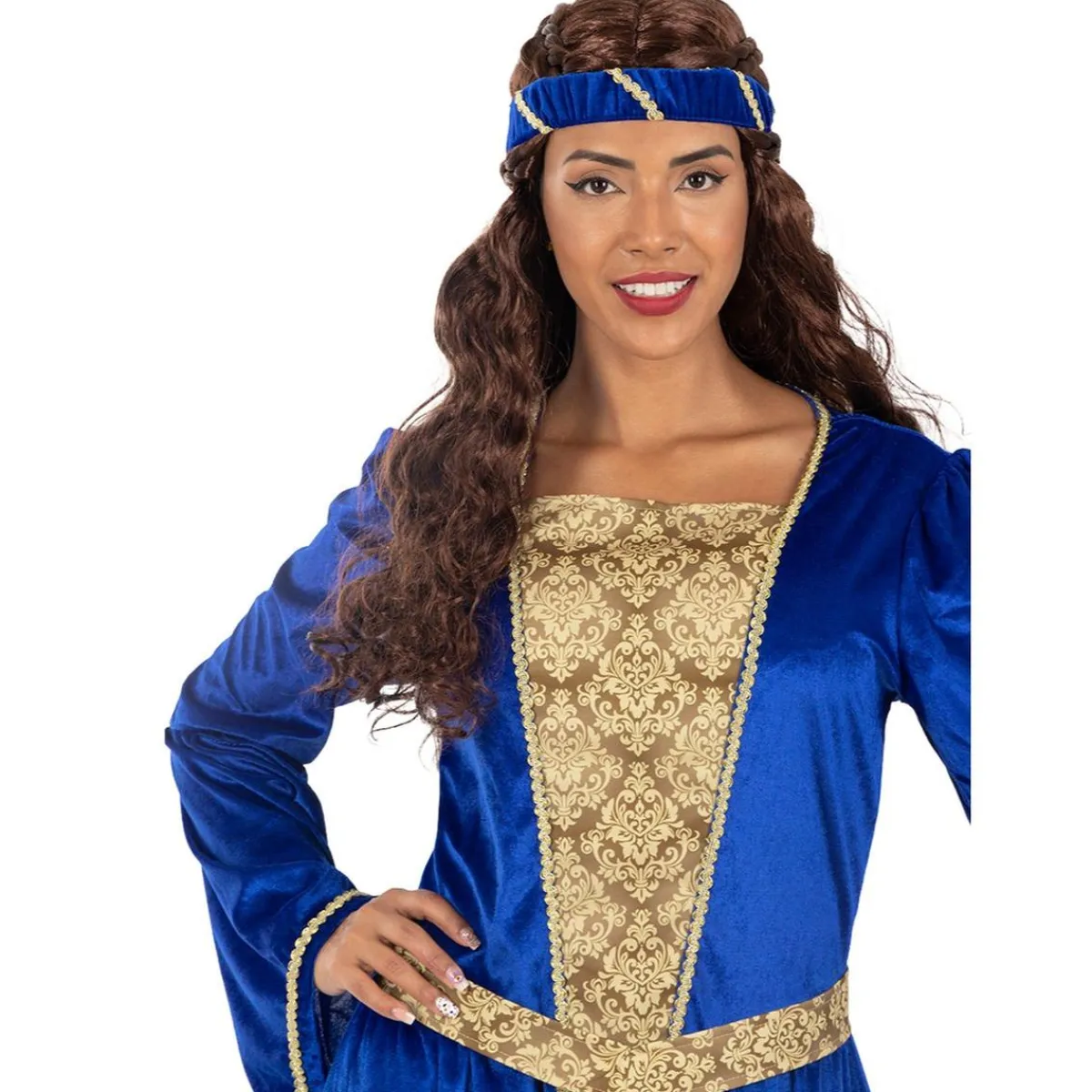 Funidelia Disfraces|Halloween*Disfraz de princesa medieval azul para mujer XL