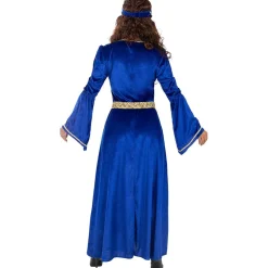 Funidelia Disfraces|Halloween*Disfraz de princesa medieval azul para mujer L
