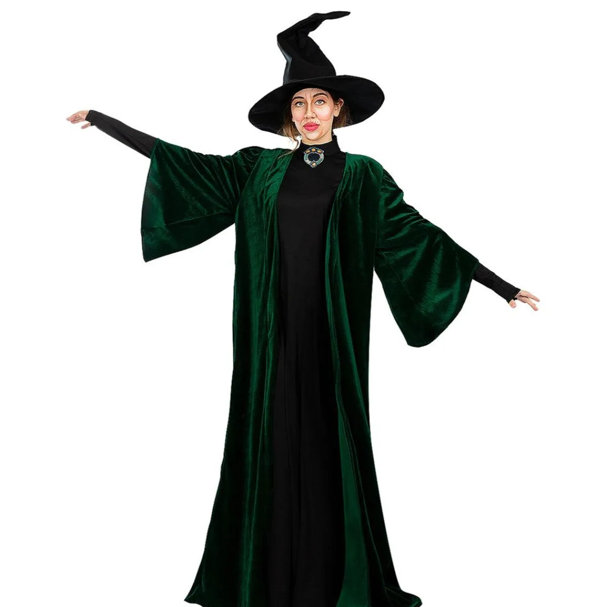 Funidelia Halloween|Disfraces*Disfraz de Profesora McGonagall - Harry Potter S-M