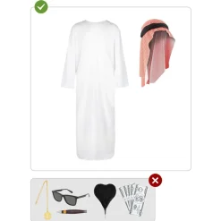 Funidelia Disfraces|Halloween*Disfraz de árabe XL