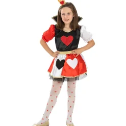 Funidelia Disfraces|Halloween*Disfraz de Reina de corazones para niña 10-12 años