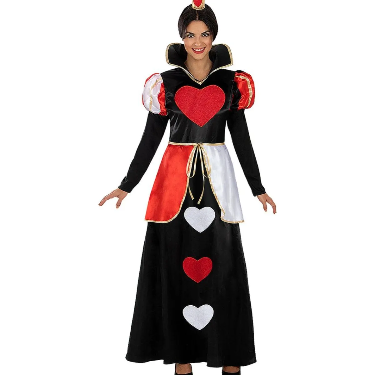 Funidelia Disfraces|Halloween*Disfraz de Reina de corazones clásico para mujer M
