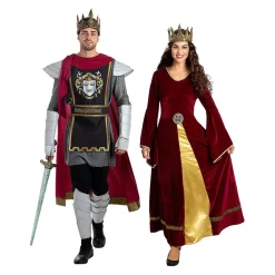Funidelia Disfraces|Halloween*Disfraz de rey Arturo Deluxe para hombre L