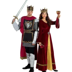 Funidelia Disfraces|Halloween*Disfraz de rey Arturo Deluxe para hombre L