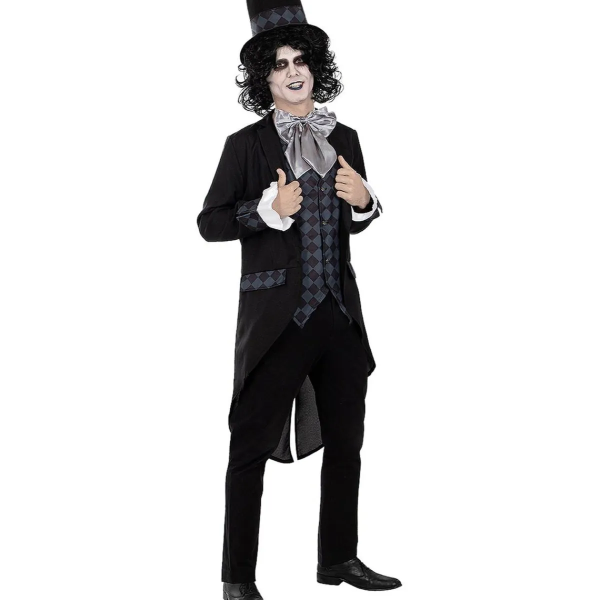 Funidelia Disfraces|Halloween*Disfraz de Sombrerero oscuro para hombre L