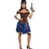 Funidelia Halloween|Disfraces*Disfraz de Steampunk corto para mujer M