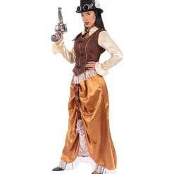 Funidelia Disfraces|Halloween*Disfraz de Steampunk largo para mujer XXL