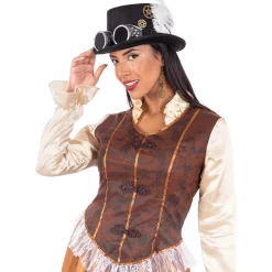 Funidelia Disfraces|Halloween*Disfraz de Steampunk largo para mujer XXL
