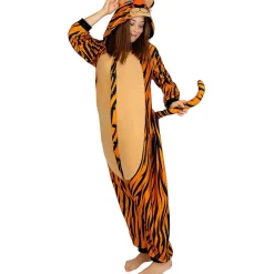 Funidelia Halloween|Disfraces*Disfraz de tigre onesie para adulto S-M