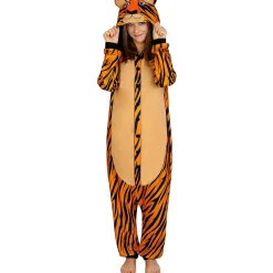 Funidelia Halloween|Disfraces*Disfraz de tigre onesie para adulto S-M