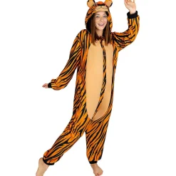 Funidelia Halloween|Disfraces*Disfraz de tigre onesie para adulto S-M