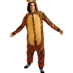 Funidelia Halloween|Disfraces*Disfraz de tigre onesie para adulto L-XL