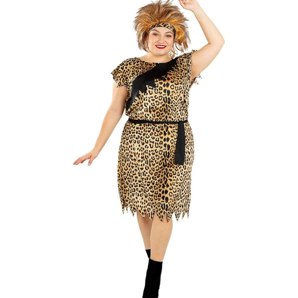 Funidelia Disfraces|Halloween*Disfraz de troglodita para mujer S