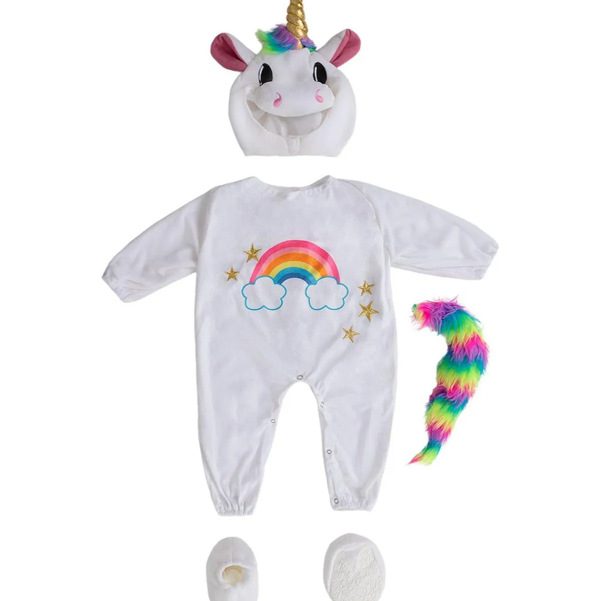 Funidelia Halloween|Disfraces*Disfraz de unicornio para bebé 0-6 meses