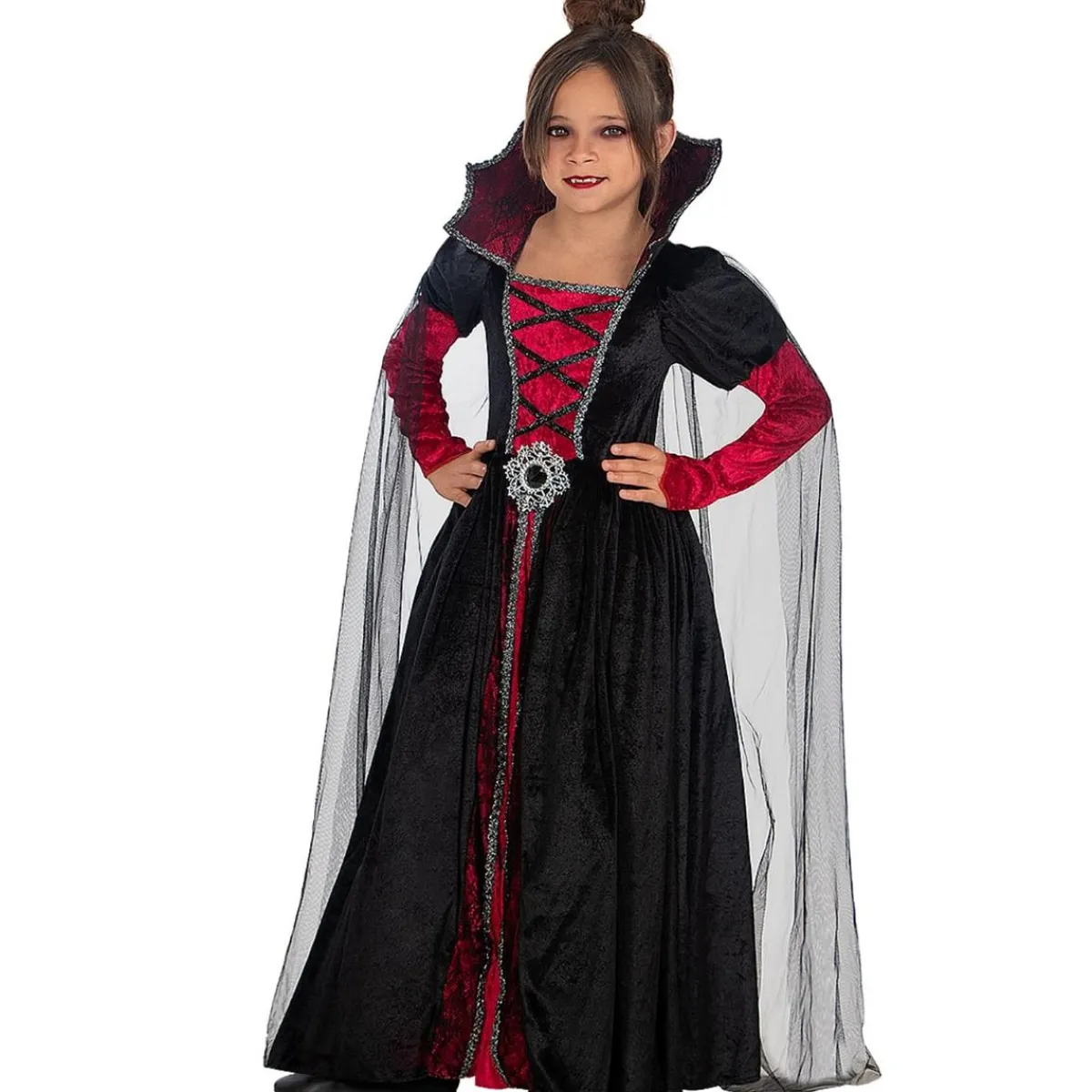 Funidelia Disfraces|Halloween*Disfraz de vampiresa deluxe niña 3-4 años