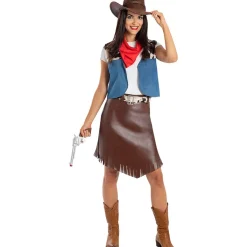 Funidelia Disfraces|Halloween*Disfraz de vaquera para mujer L-XL