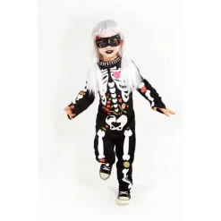RUBIE'S Disfraces|Halloween*Disfraz infantil - Esqueleto candy 3-4 años