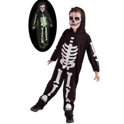 RUBIE'S Disfraces|Halloween*Disfraz Infantil - Esqueleto Brilla en la Oscuridad 5-7 años