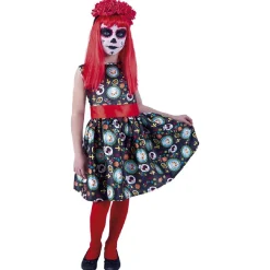 RUBIE'S Disfraces|Halloween*Disfraz infantil - Guadalupe Día de los muertos 5-6 años