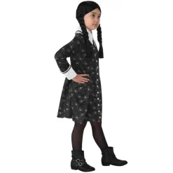 RUBIE'S Disfraces|Halloween*Disfraz infantil - Miércoles Addams talla S