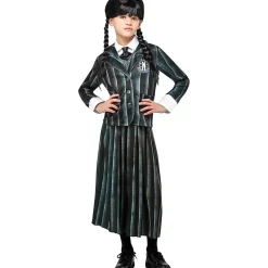 RUBIE'S Disfraces|Halloween*Disfraz infantil - Uniforme Miércoles Addams talla S