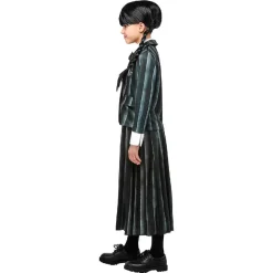RUBIE'S Disfraces|Halloween*Disfraz infantil - Uniforme Miércoles Addams talla L
