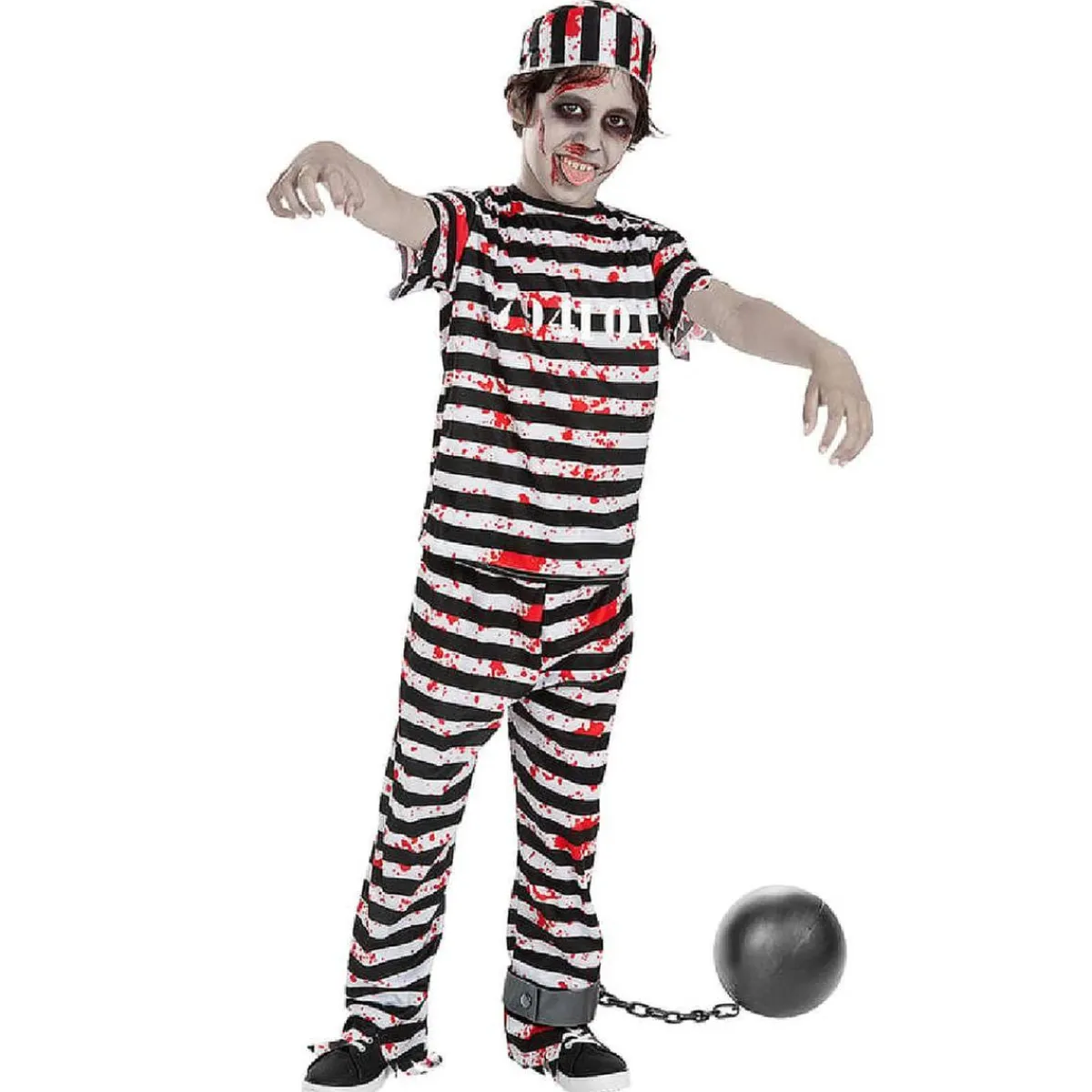 Funidelia Disfraces|Halloween*Disfraz infantil de Prisionero Zombie (3-4 años)