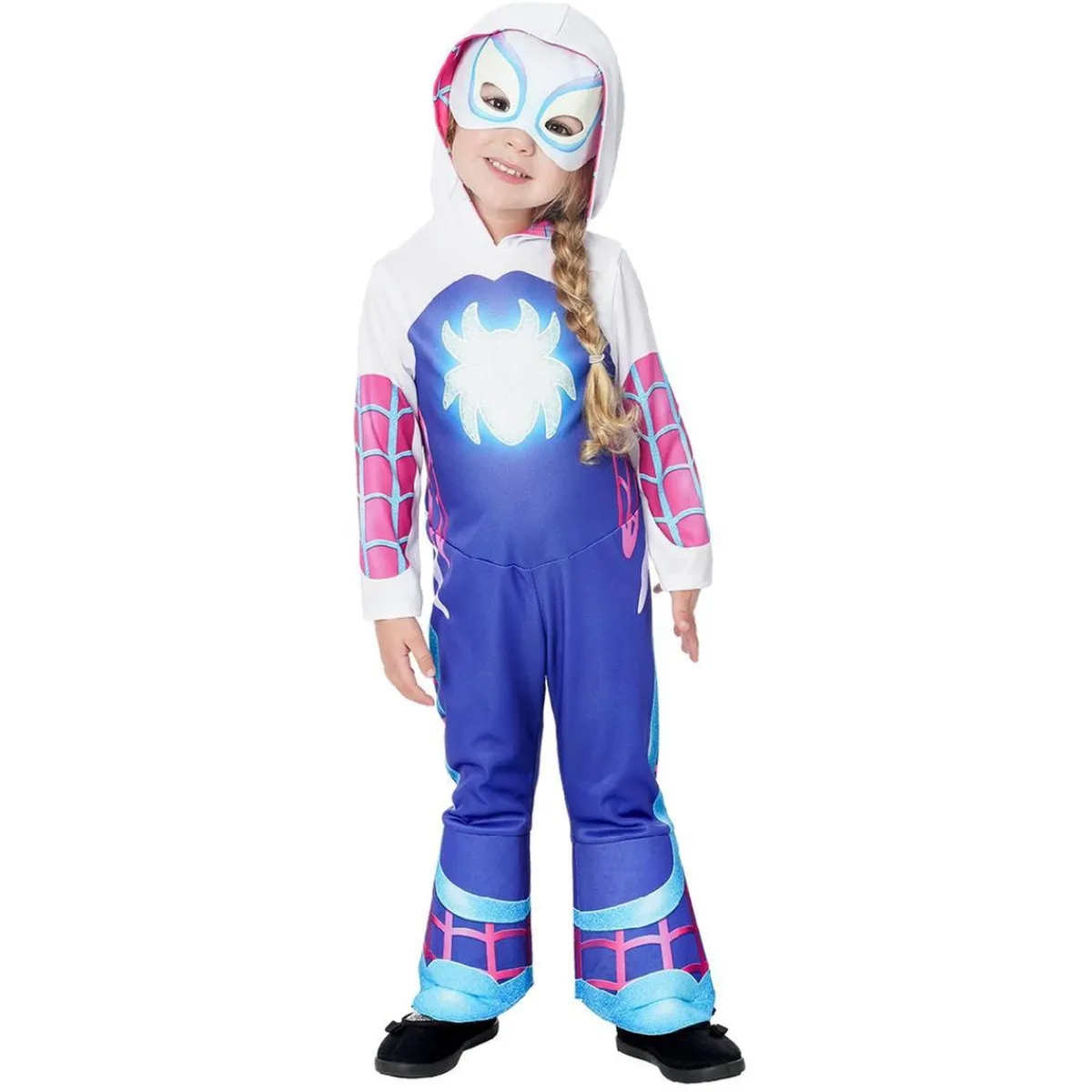 RUBIE'S Disfraces|Halloween*Disfraz infantil Ghost Spider Glow in the Dark 2-3 años
