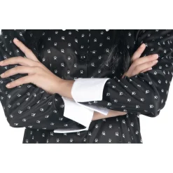 BIZAK Disfraces|Halloween*Disfraz Miércoles Addams vestido con peluca talla M