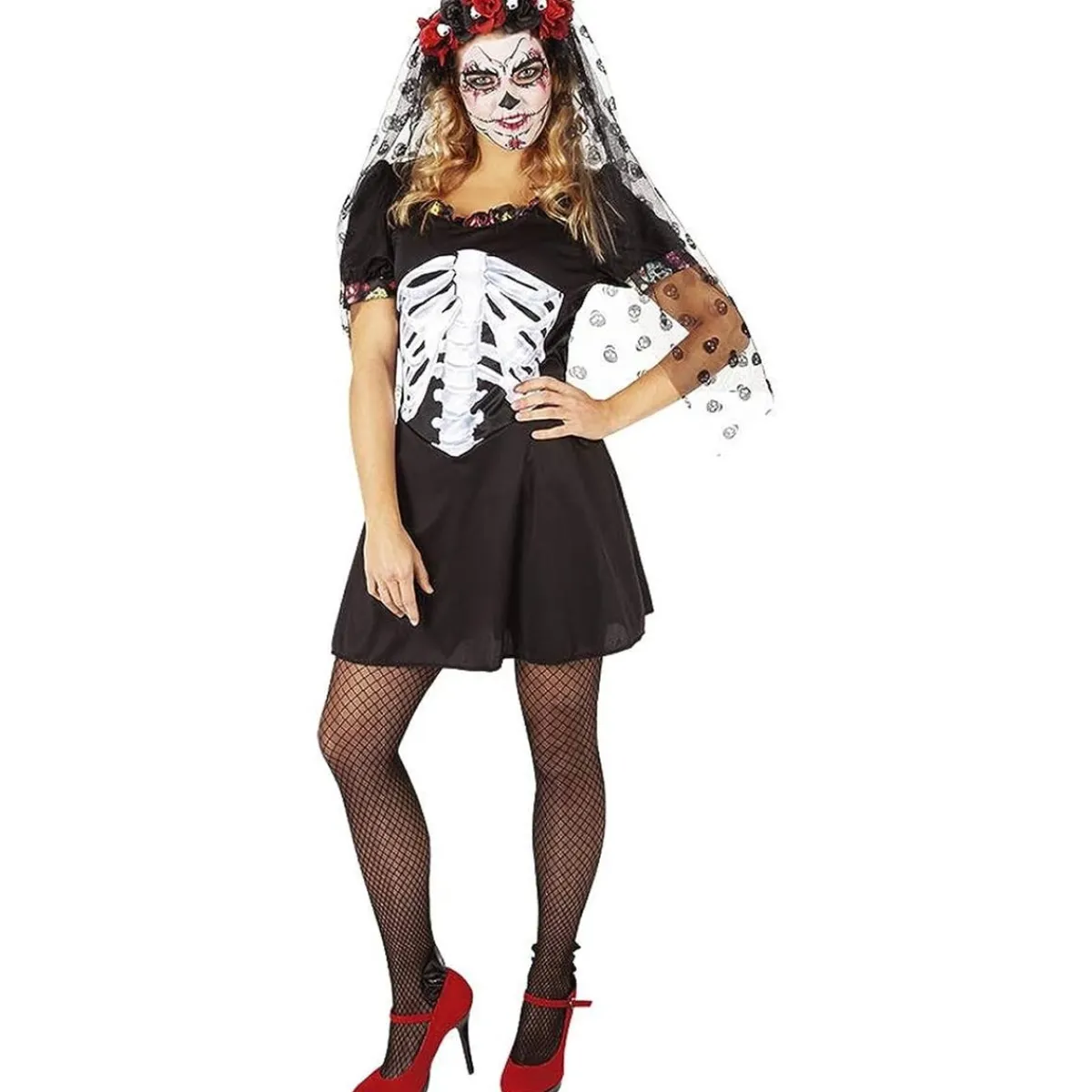 RUBIE'S Disfraces|Halloween*Disfraz multicolor de Frida Catrina para mujer