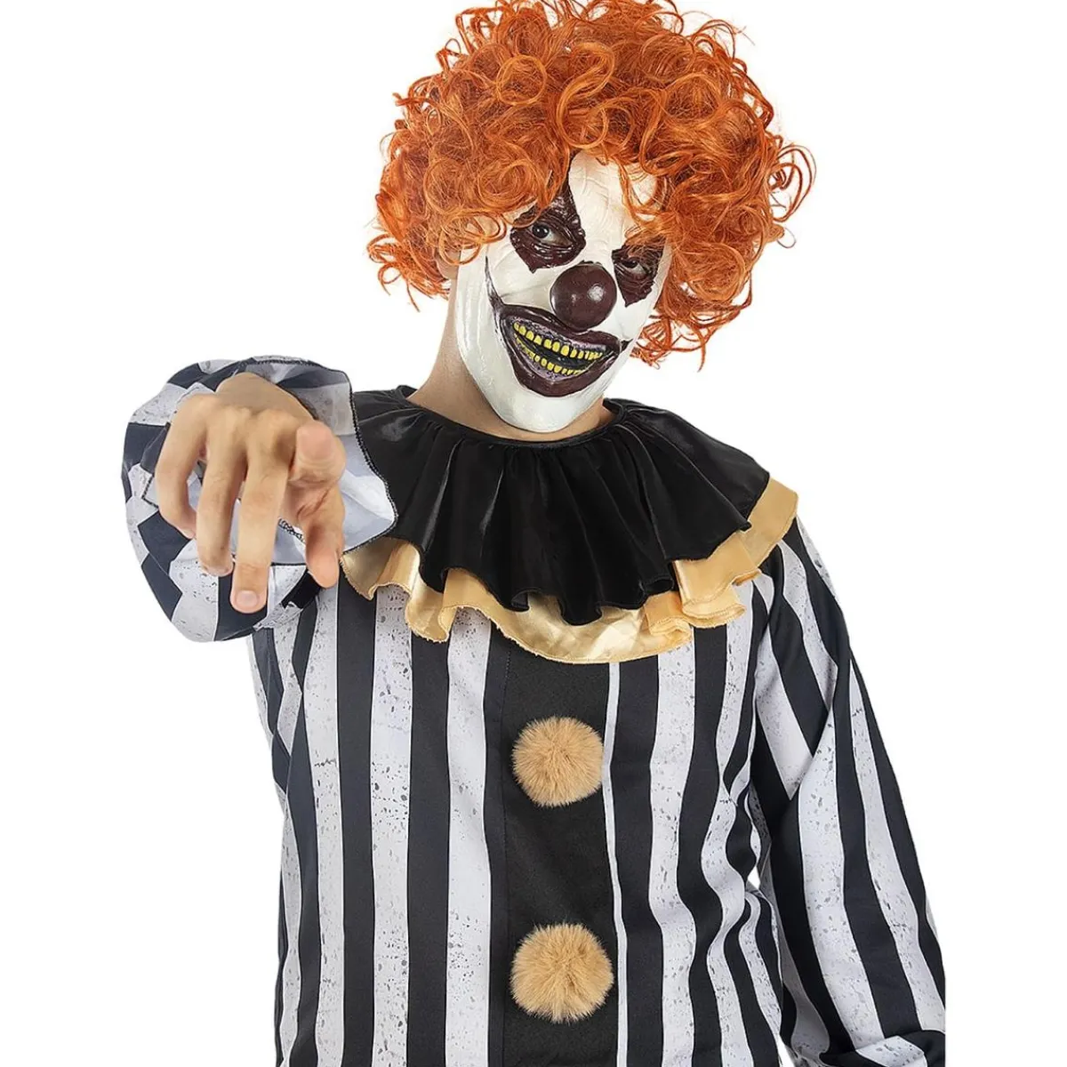 Funidelia Disfraces|Halloween*Disfraz Payaso Terrorífico Deluxe hombre XXL