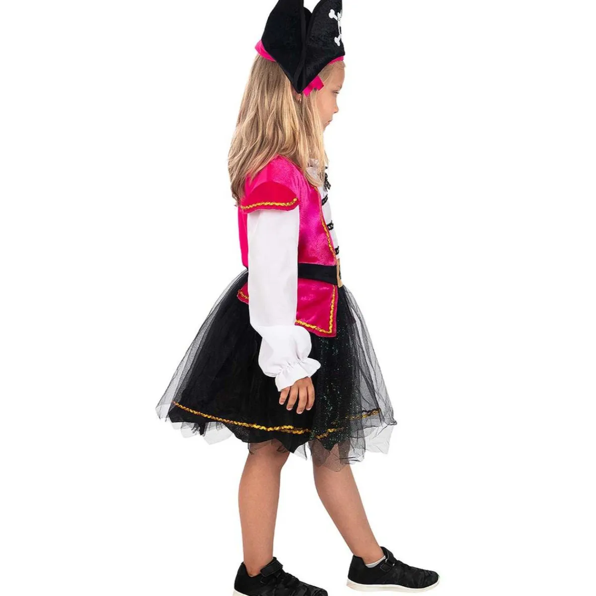 Funidelia Halloween|Disfraces*Disfraz pirata rosa para niña 10-12 años