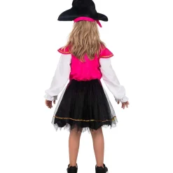 Funidelia Halloween|Disfraces*Disfraz pirata rosa para niña 10-12 años
