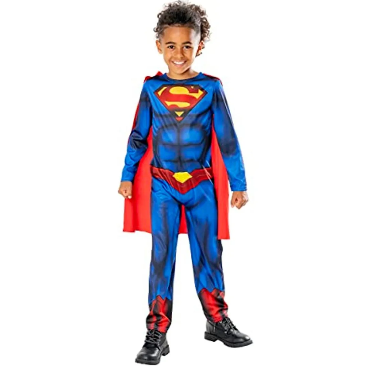 RUBIE'S Disfraces|Halloween*Disfraz Superman sostenible con capa 5-6 años (110-116 cm)