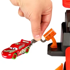 MATTEL Vehículos Y Circuitos*Disney - Cars - Pista de coches de juguete que brilla en la oscuridad, incluye 2 vehículos ㅤ