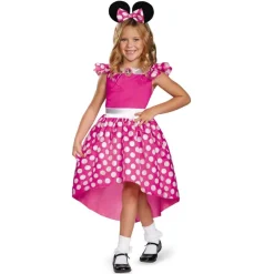 WALT DISNEY Disfraces|Halloween*Disney - Disfraz infantil Minnie Mouse rosa 5-6 años