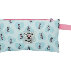 JOUMMA BAGS,S.L Material Escolar*Disney - Estuche azul Disney Minnie My happy place con asa 22x12 cms Poliéster