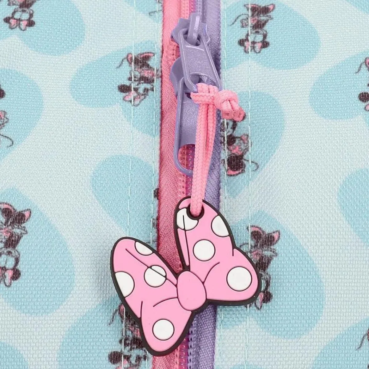 JOUMMA BAGS,S.L Material Escolar*Disney - Estuche azul Disney Minnie My happy place con asa 22x12 cms Poliéster