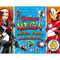 AVENGERS Juguetes Educativos Y Libros*Disney - Los Vengadores - Libro para colorear con pegatinas ㅤ