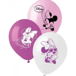 MINNIE MOUSE Artículos De Fiesta Y Regalos*Disney - - Pack 10 globos medianos Minnie (varios modelos)