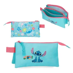 JOUMMA BAGS,S.L Material Escolar*Disney - Portatodo 3 compartimentos - Aloha Stitch